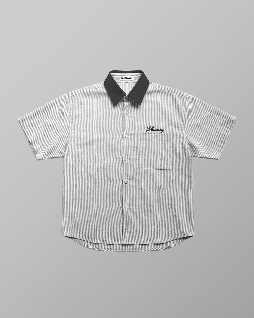 BLU EMBROIDER SHIRT 01 BLACK