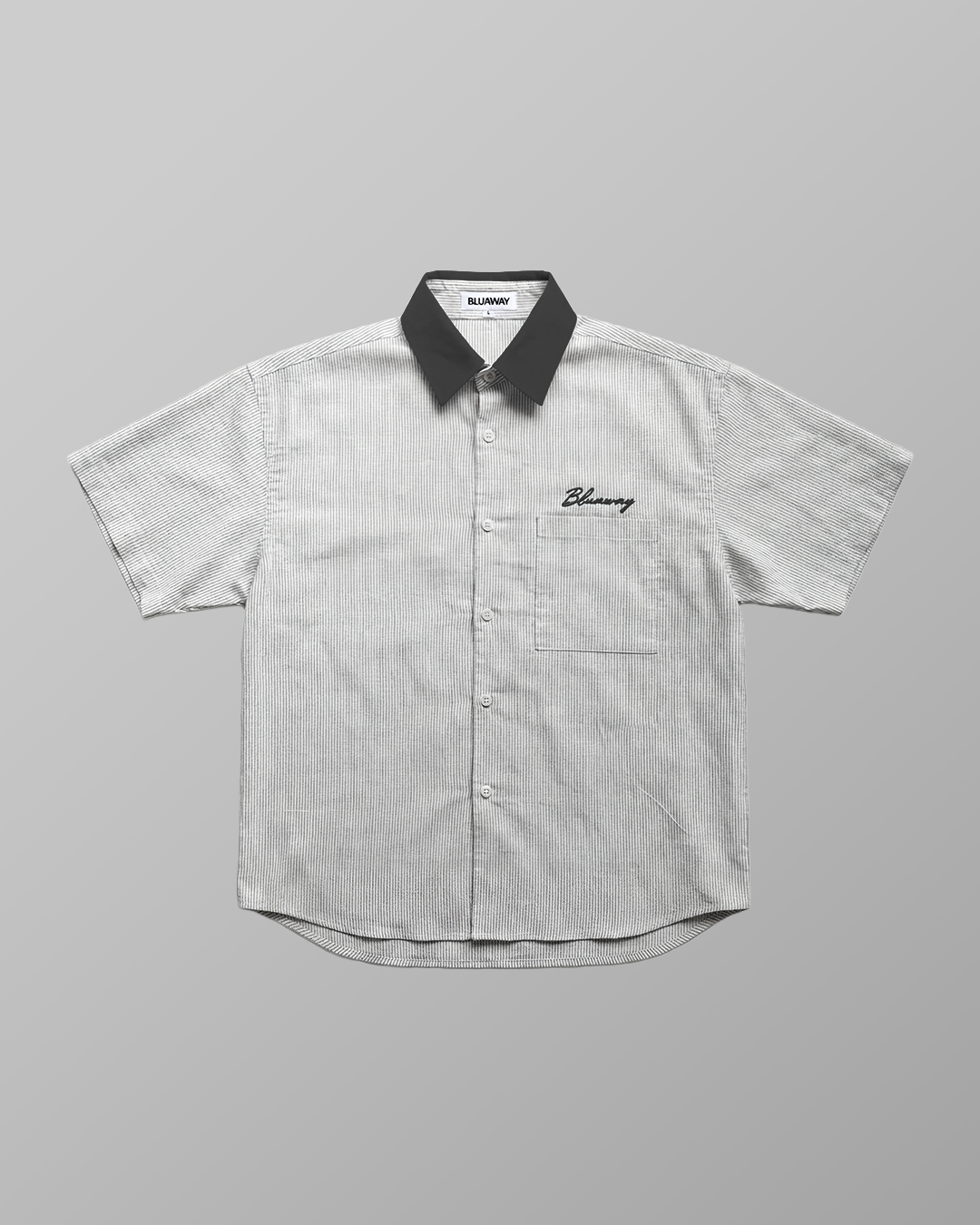BLU EMBROIDER SHIRT 01 BLACK