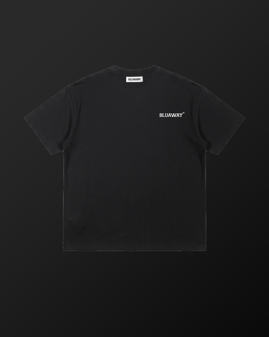 BLUAWAY BLACK ESSENTIAL TEE
