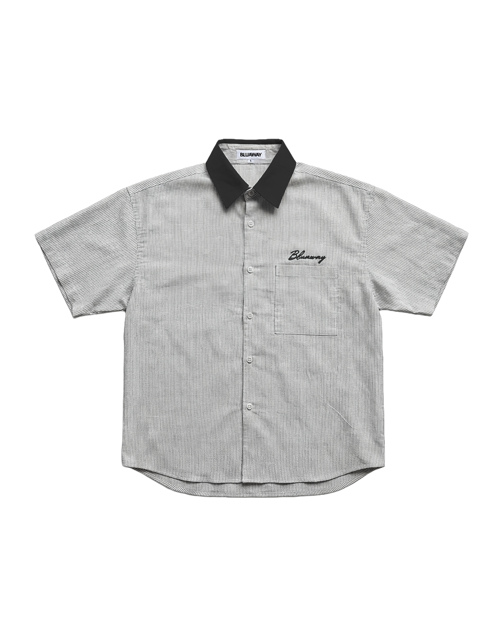 BLU EMBROIDER SHIRT 01 BLACK