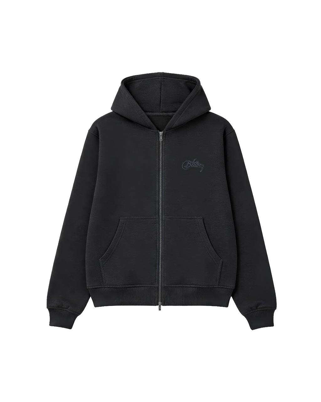 SIGNATURE BLACK ZIP-UP