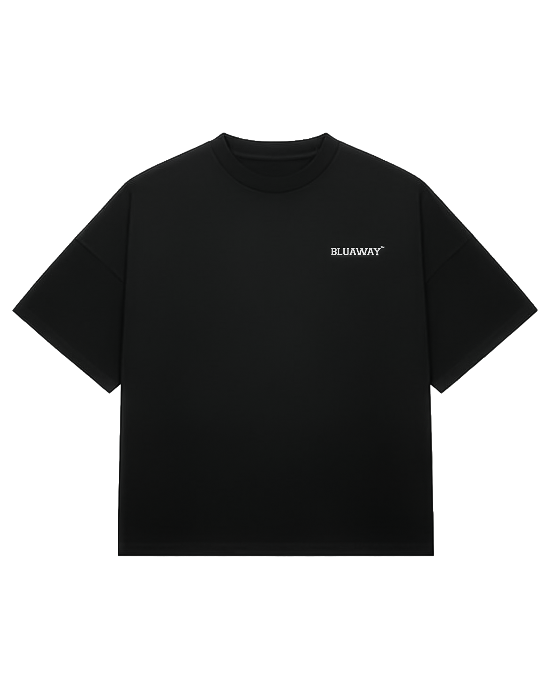 BLUAWAY BLACK ESSENTIAL TEE