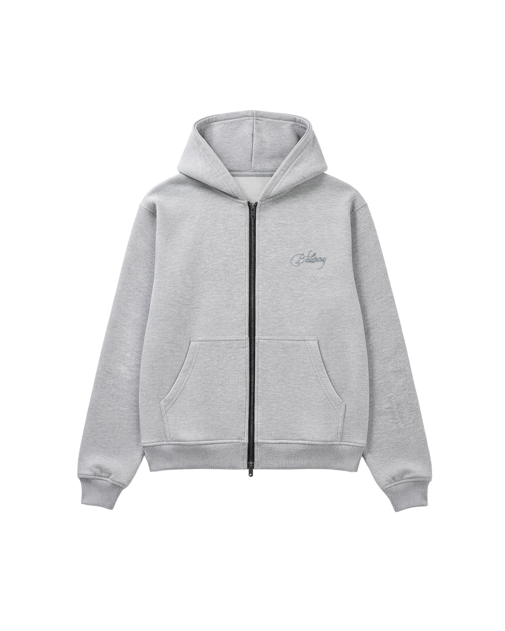 SIGNATURE GREY ZIP-UP