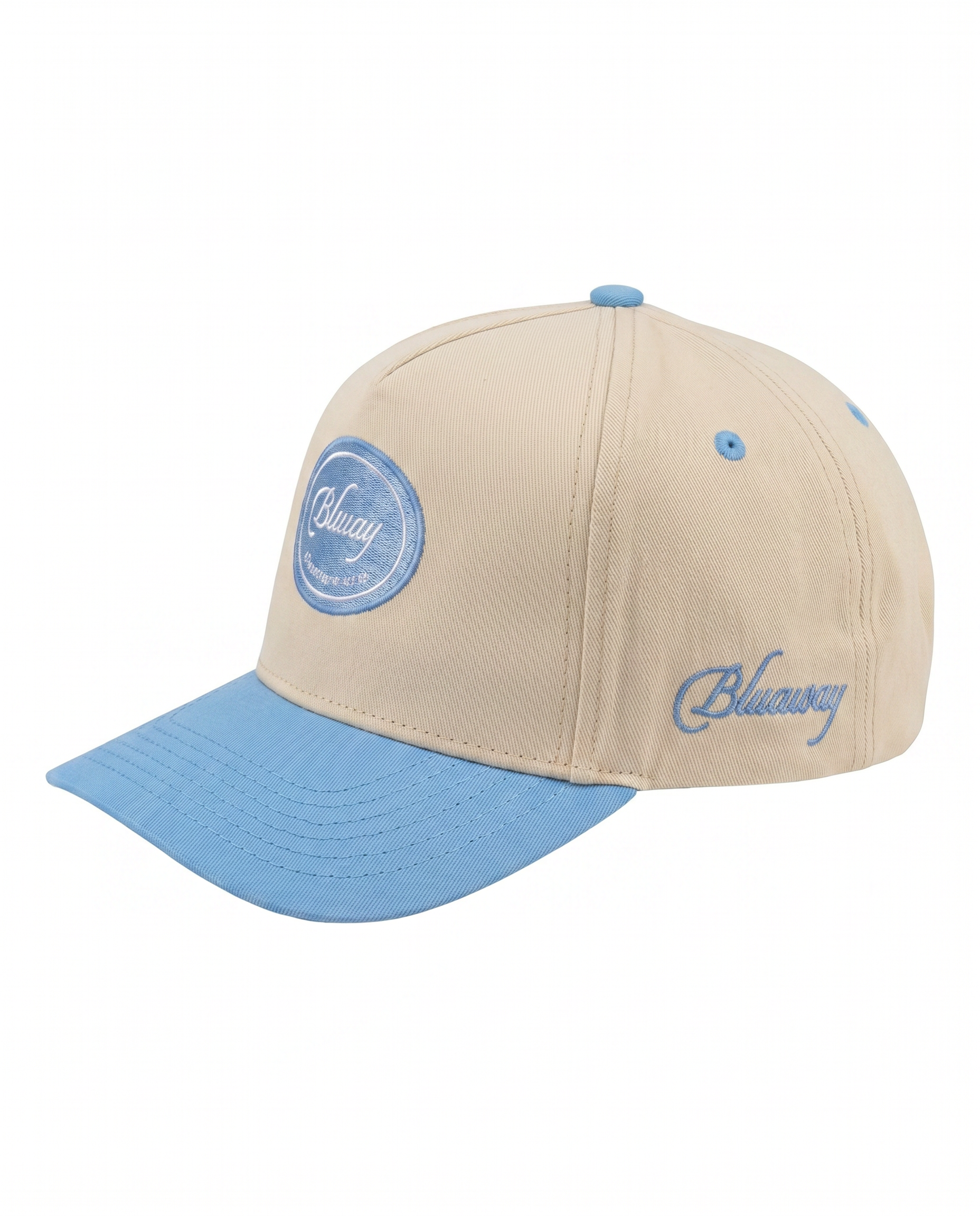 URBAN RETRO STITCH CAP BLUE