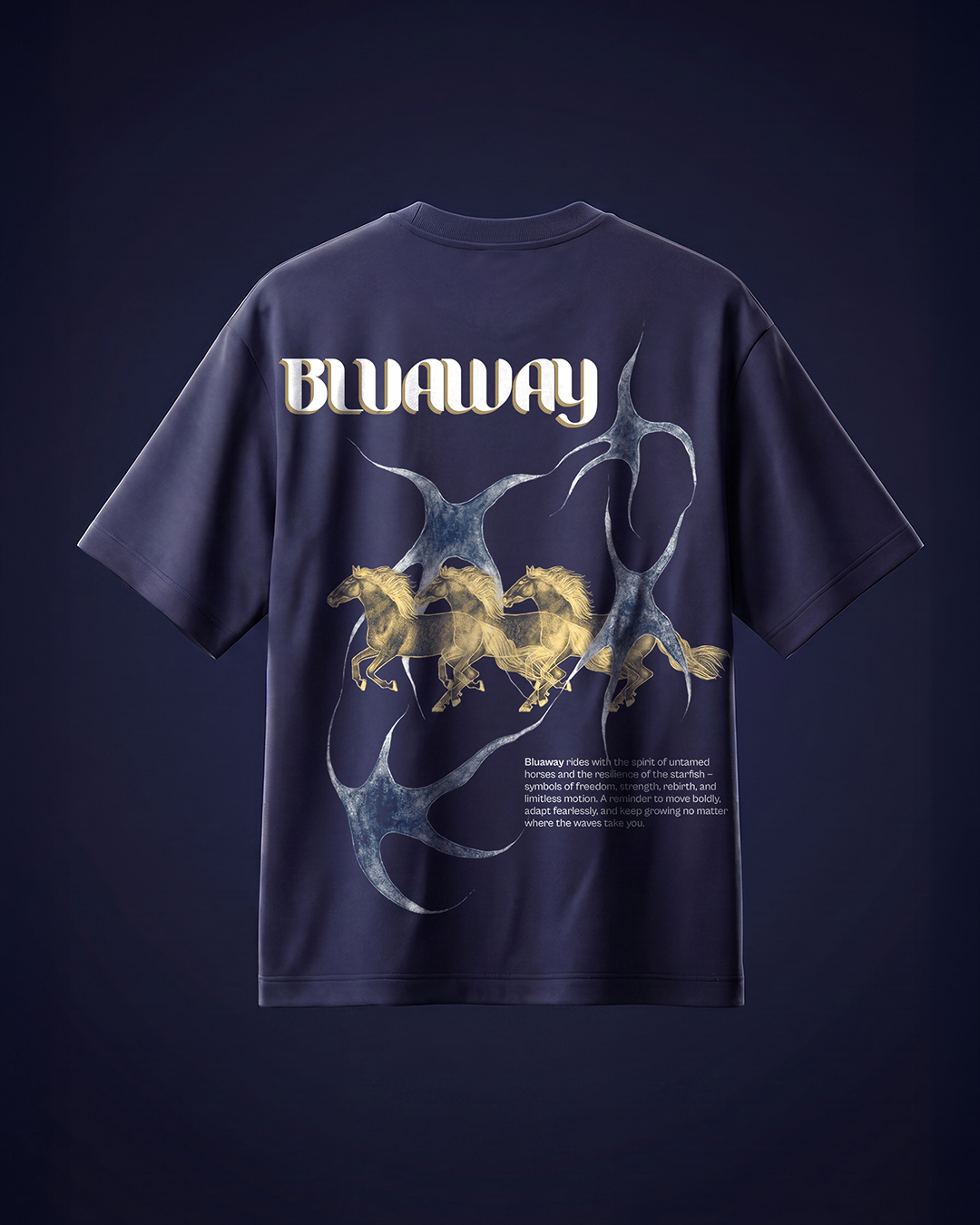 Golden Stampede Half Navy