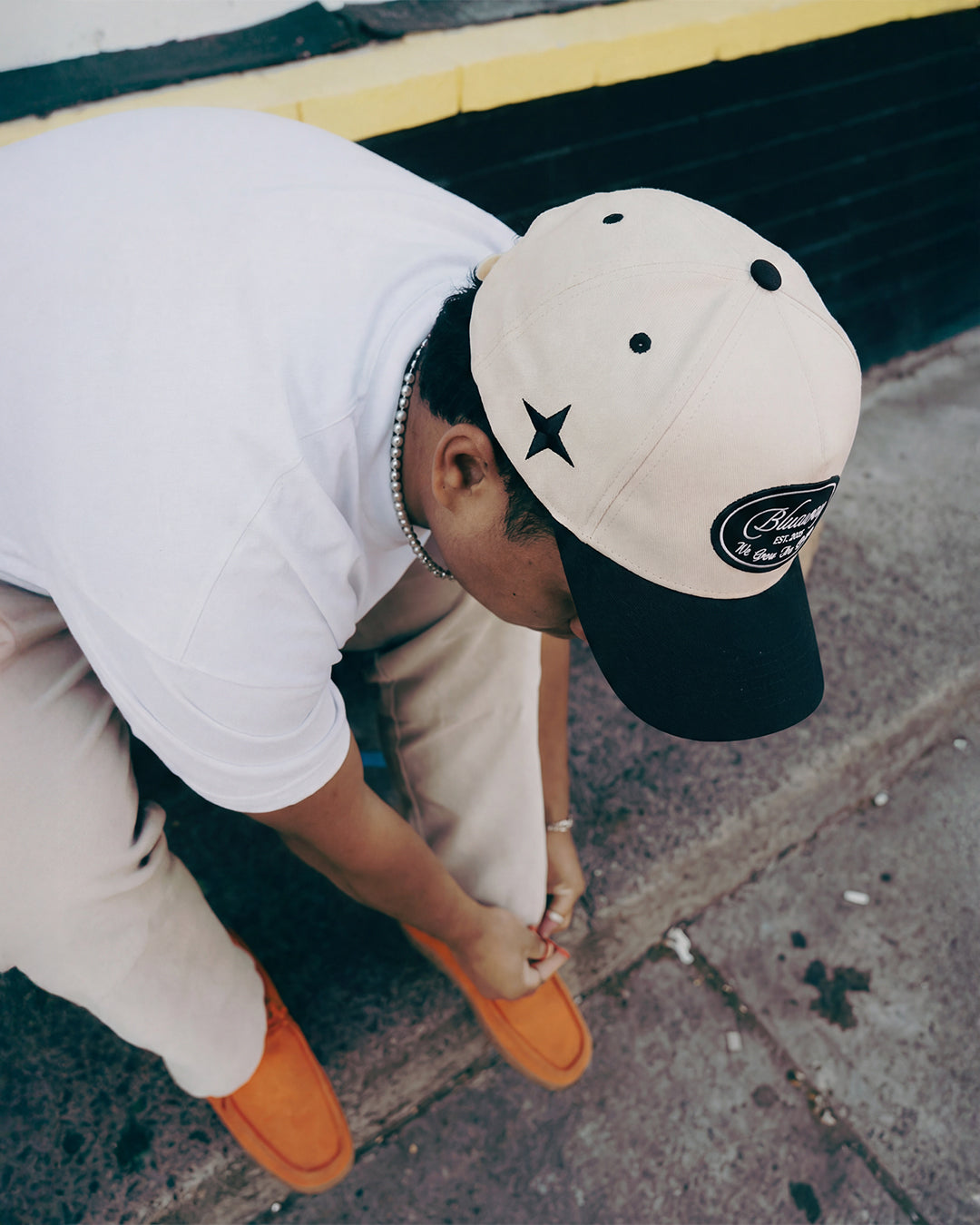 URBAN RETRO STITCH CAP BLACK